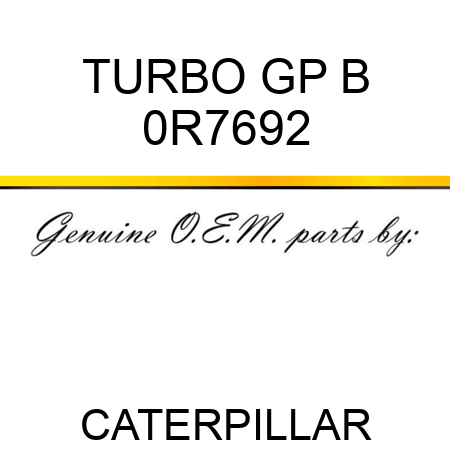 TURBO GP B 0R7692