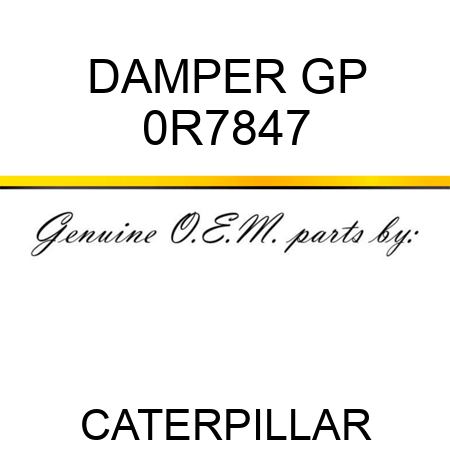 DAMPER GP 0R7847