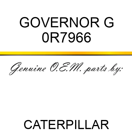 GOVERNOR G 0R7966