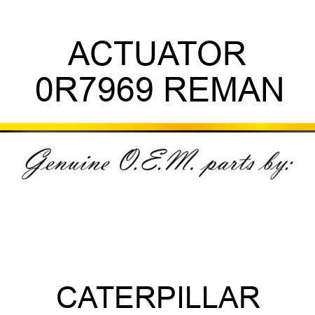 ACTUATOR 0R7969 REMAN