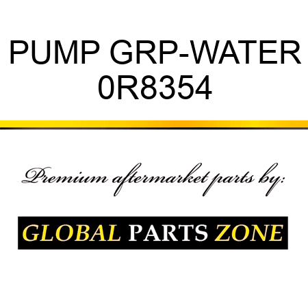 PUMP GRP-WATER 0R8354