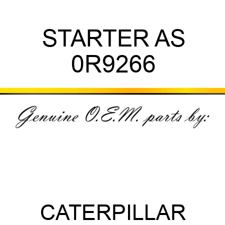 STARTER AS 0R9266