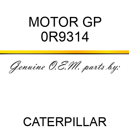 MOTOR GP 0R9314
