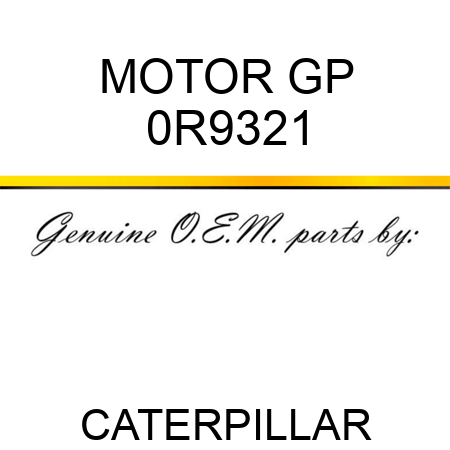 MOTOR GP 0R9321