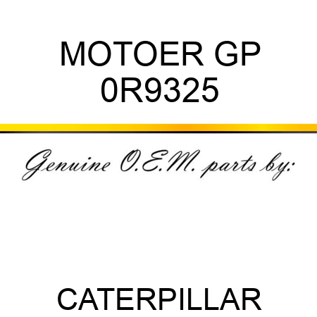 MOTOER GP 0R9325