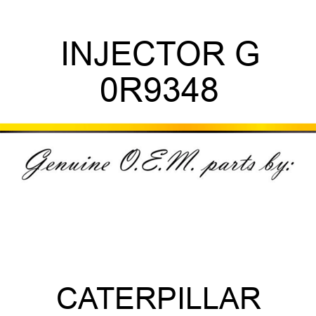 INJECTOR G 0R9348