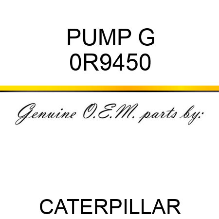 PUMP G 0R9450