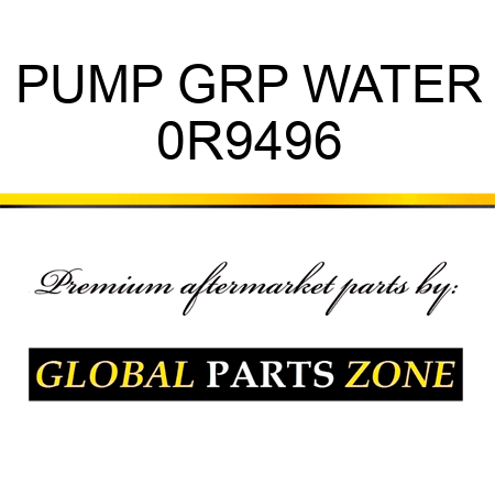PUMP GRP WATER 0R9496