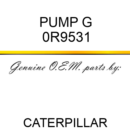 PUMP G 0R9531