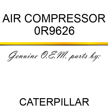 AIR COMPRESSOR 0R9626