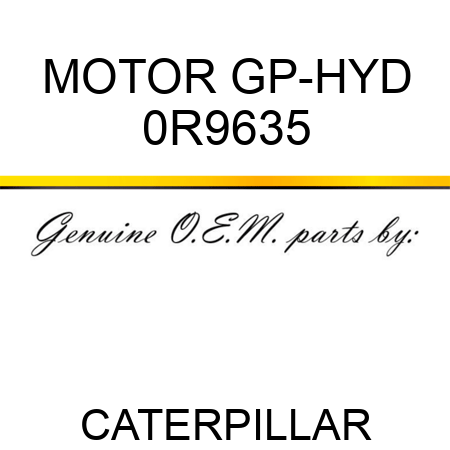 MOTOR GP-HYD 0R9635