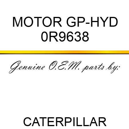MOTOR GP-HYD 0R9638