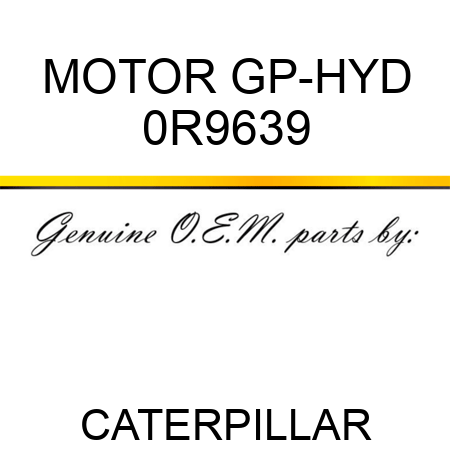 MOTOR GP-HYD 0R9639