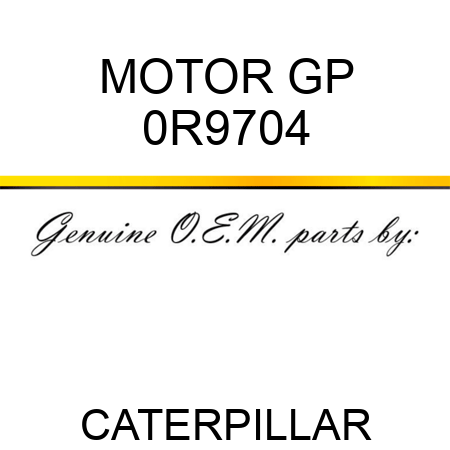 MOTOR GP 0R9704