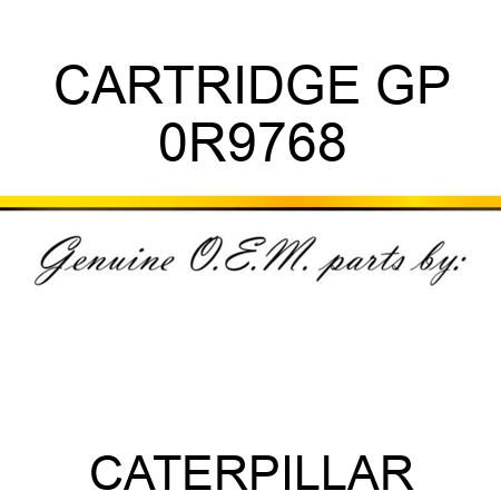 CARTRIDGE GP 0R9768