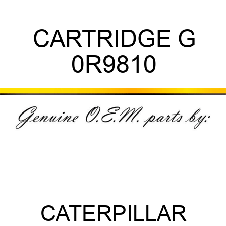 CARTRIDGE G 0R9810