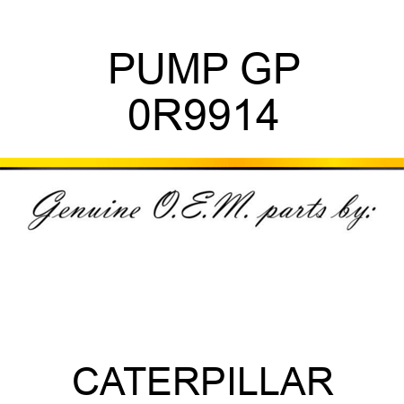 PUMP GP 0R9914