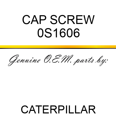 CAP SCREW 0S1606