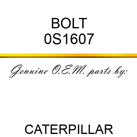 BOLT 0S1607