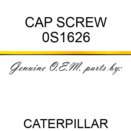 CAP SCREW 0S1626