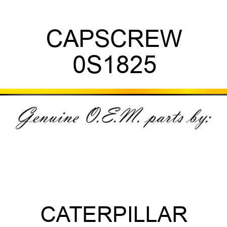 CAPSCREW 0S1825