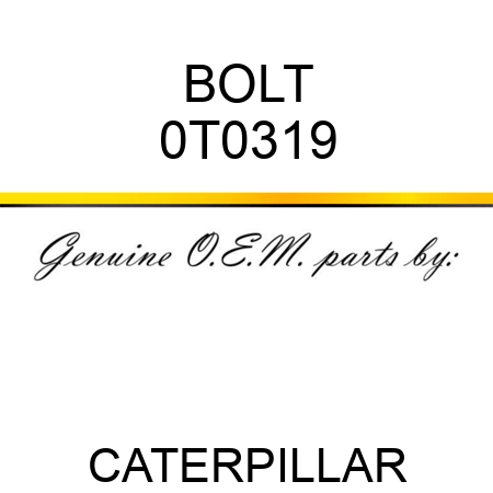 BOLT 0T0319