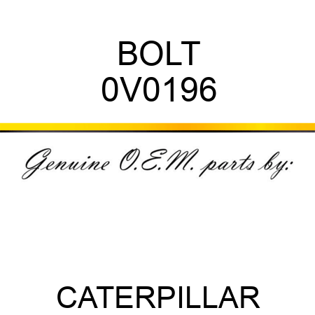 BOLT 0V0196