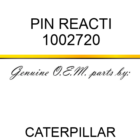 PIN REACTI 1002720