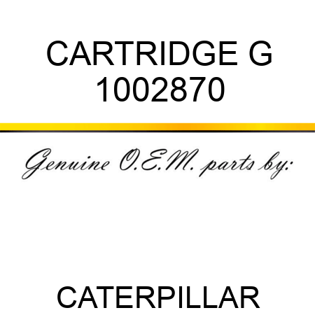 CARTRIDGE G 1002870