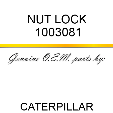 NUT LOCK 1003081