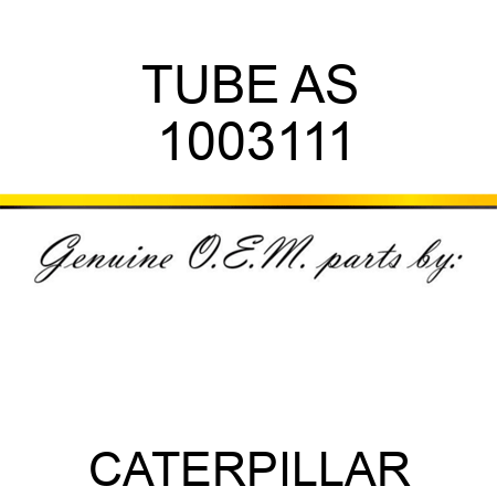 TUBE AS 1003111