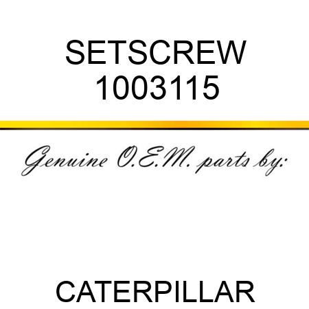 SETSCREW 1003115