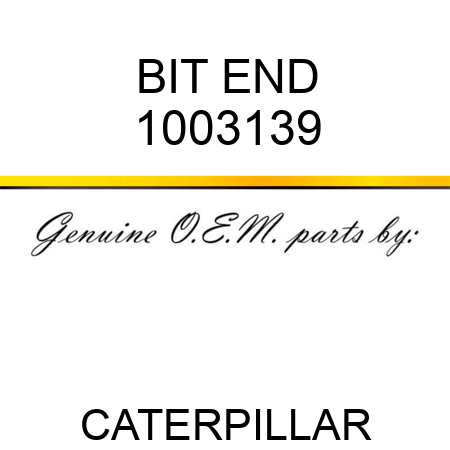 BIT END 1003139