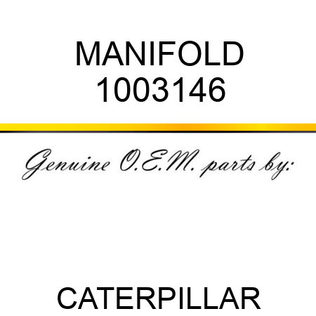 MANIFOLD 1003146