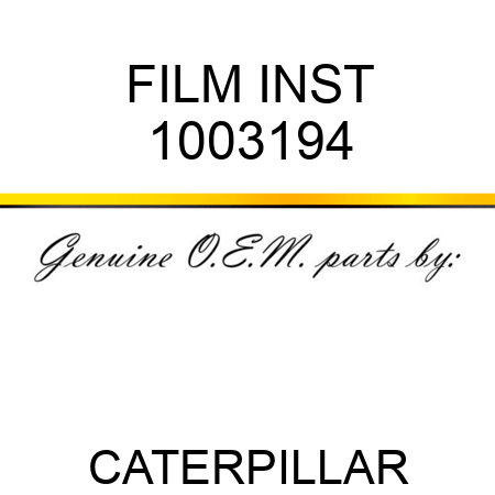 FILM INST 1003194