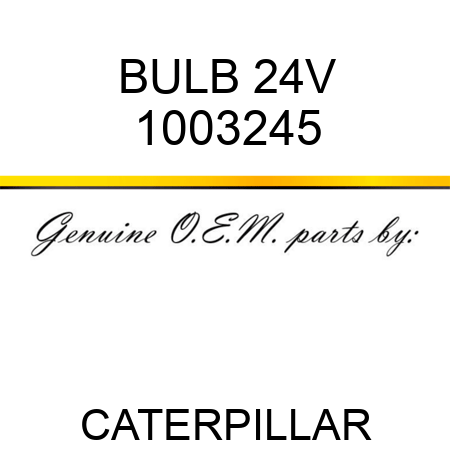 BULB 24V 1003245