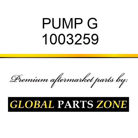 PUMP G 1003259