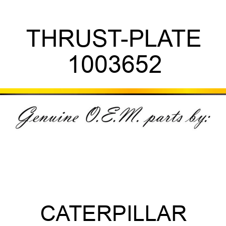 THRUST-PLATE 1003652