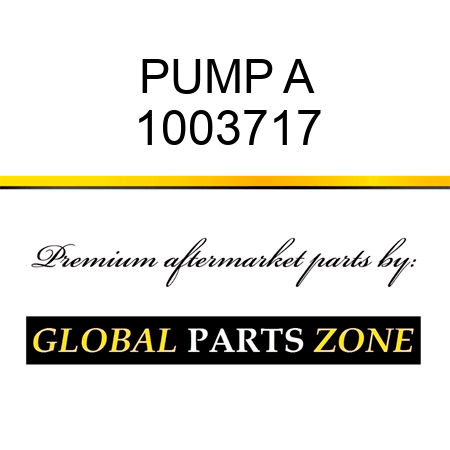 PUMP A 1003717