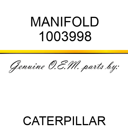 MANIFOLD 1003998