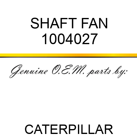 SHAFT FAN 1004027