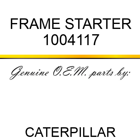 FRAME STARTER 1004117