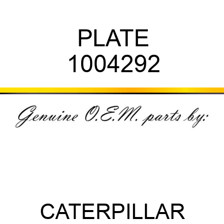 PLATE 1004292