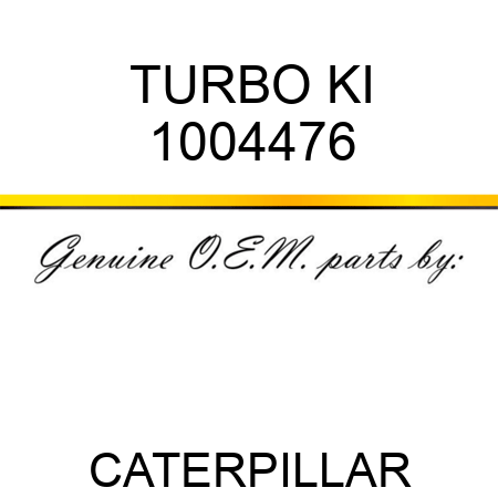 TURBO KI 1004476