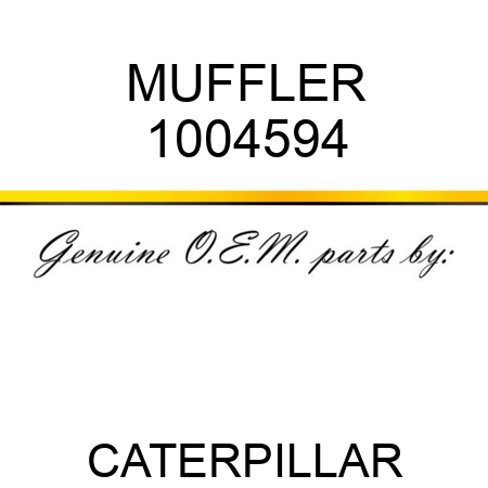 MUFFLER 1004594