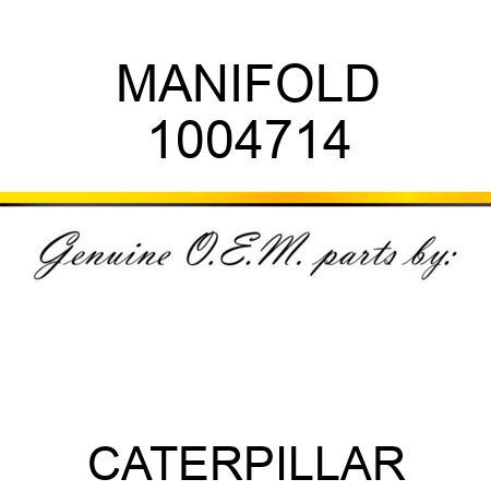 MANIFOLD 1004714