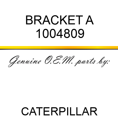 BRACKET A 1004809