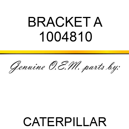 BRACKET A 1004810