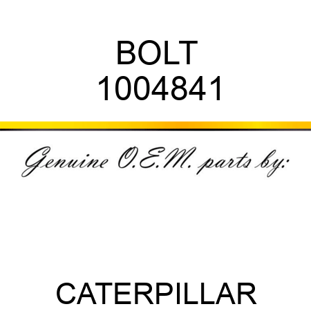 BOLT 1004841