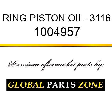 RING PISTON OIL- 3116 1004957